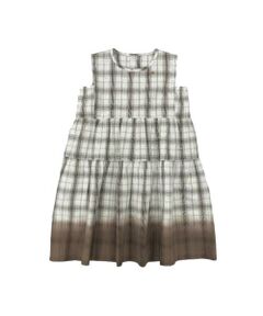 COMME CA ISM / コムサイズム ロング・マキシ丈ワンピース | サッカーチェックグラデーション染め ワンピース