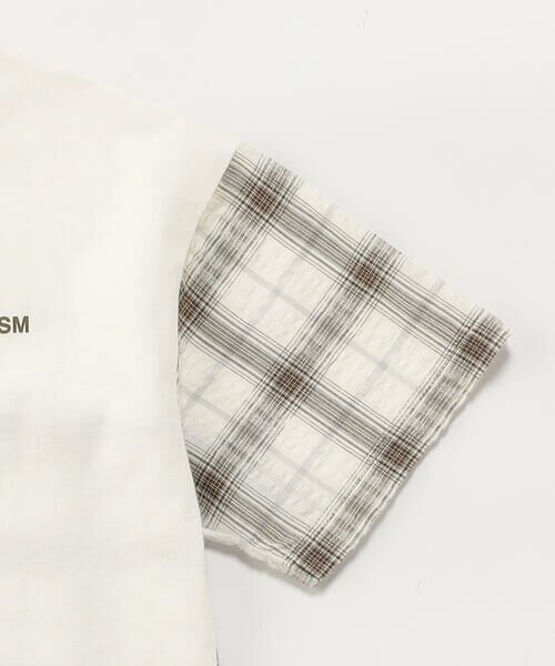 COMME CA ISM / コムサイズム Tシャツ | サッカーチェック 切替グラデーション染め 半袖Tシャツ | 詳細10