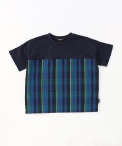 COMME CA ISM / コムサイズム Tシャツ | マドラスチェック 半袖Tシャツ
