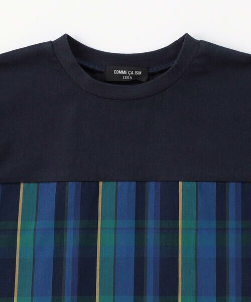 COMME CA ISM / コムサイズム Tシャツ | マドラスチェック 半袖Tシャツ | 詳細2