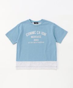 COMME CA ISM / コムサイズム Tシャツ | 箔プリント 半袖Tシャツ