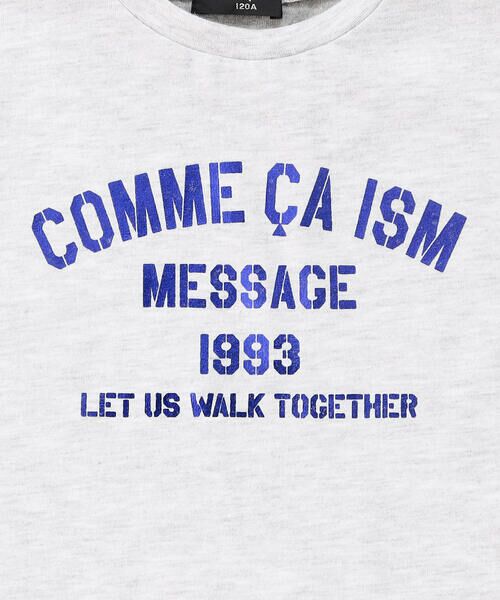 COMME CA ISM / コムサイズム Tシャツ | 箔プリント 半袖Tシャツ | 詳細2