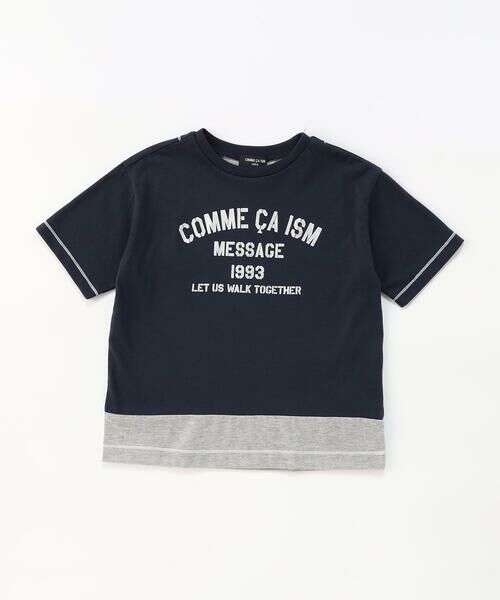 COMME CA ISM / コムサイズム Tシャツ | 箔プリント 半袖Tシャツ | 詳細4