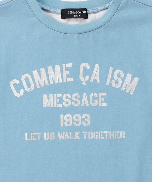 COMME CA ISM / コムサイズム Tシャツ | 箔プリント 半袖Tシャツ | 詳細15