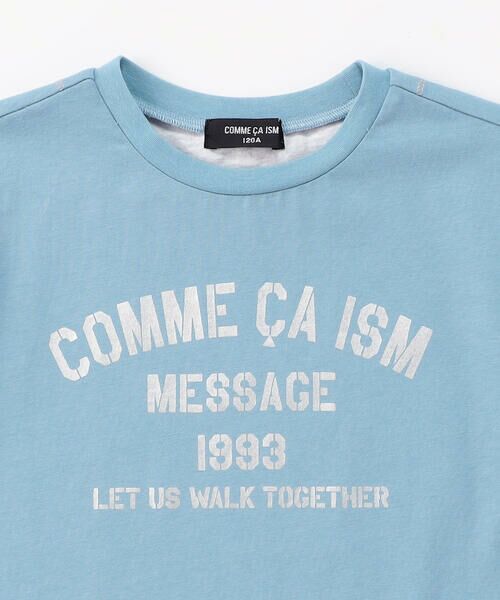 COMME CA ISM / コムサイズム Tシャツ | 箔プリント 半袖Tシャツ | 詳細11