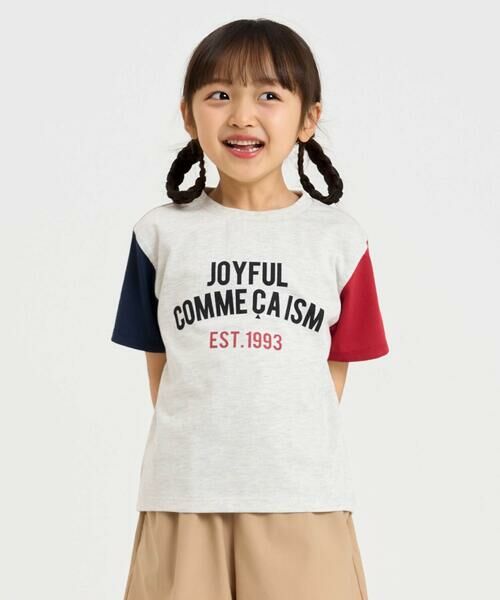 COMME CA ISM / コムサイズム Tシャツ | 半袖プリントTシャツ(オートミール)