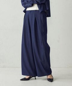 COMME CA ISM / コムサイズム その他パンツ | 【セットアップ対応】タックワイドテーパードパンツ