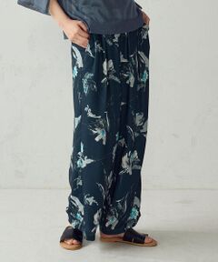 COMME CA ISM / コムサイズム その他パンツ | 【セットアップ対応】ボタニカルプリント ボックスタックイージーパンツ