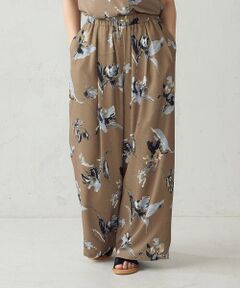 COMME CA ISM / コムサイズム その他パンツ | 【セットアップ対応】ボタニカルプリント ボックスタックイージーパンツ