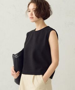 COMME CA ISM / コムサイズム タンクトップ | ボックスシルエット クロップド丈 タンクトップ