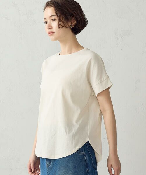 COMME CA ISM / コムサイズム カットソー | 日本の色 カラーTシャツ(乳白色)