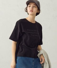 COMME CA ISM / コムサイズム カットソー | グリッターラメ Tシャツ