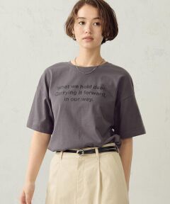 COMME CA ISM / コムサイズム カットソー | グリッターラメ Tシャツ