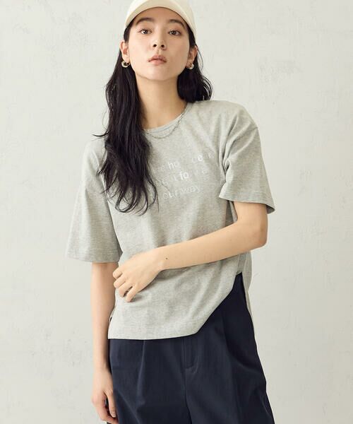 COMME CA ISM / コムサイズム カットソー | グリッターラメ Tシャツ | 詳細16