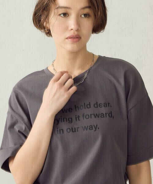 COMME CA ISM / コムサイズム カットソー | グリッターラメ Tシャツ | 詳細30