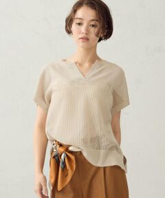 COMME CA ISM / コムサイズム ニット・セーター | ロゴメッシュ スキッパーニット