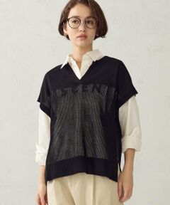COMME CA ISM / コムサイズム ニット・セーター | ロゴメッシュ スキッパーニット