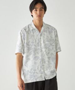 COMME CA ISM / コムサイズム シャツ・ブラウス | ポリエステルツイル アロハフラワープリントシャツ