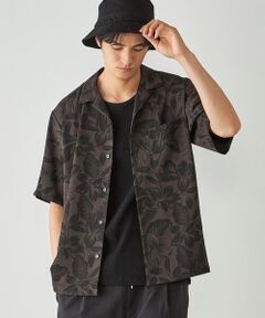 COMME CA ISM / コムサイズム シャツ・ブラウス | ポリエステルツイル アロハフラワープリントシャツ