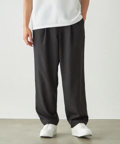 COMME CA ISM / コムサイズム その他パンツ | メランジポリエステル ワンタックワイドテーパード イージーパンツ / セットアップ対応