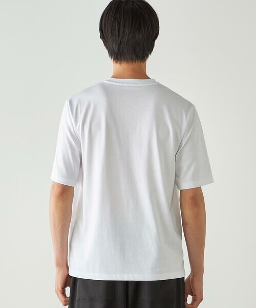 COMME CA ISM / コムサイズム Tシャツ | シルケット天竺 フォトプリントTシャツ | 詳細11