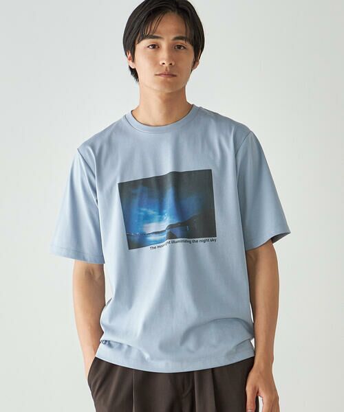 COMME CA ISM / コムサイズム Tシャツ | シルケット天竺 フォトプリントTシャツ | 詳細26