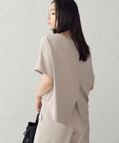 COMME CA ISM / コムサイズム シャツ・ブラウス | 【UVカット・吸水速乾・接触冷感】バックスリットブラウス/セットアップ対応