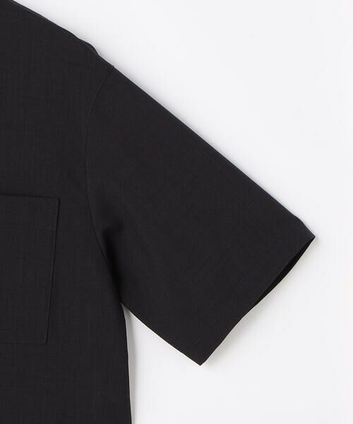 COMME CA ISM / コムサイズム シャツ・ブラウス | 麻調ポリエステル クロップドシャツ | 詳細10