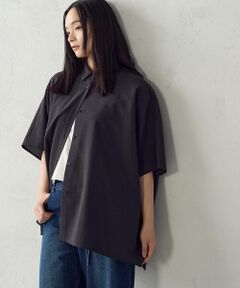 COMME CA ISM / コムサイズム シャツ・ブラウス | 麻調ポリエステル オバーサイズシャツ