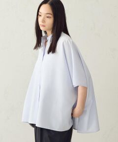 COMME CA ISM / コムサイズム シャツ・ブラウス | 麻調ポリエステル オバーサイズシャツ