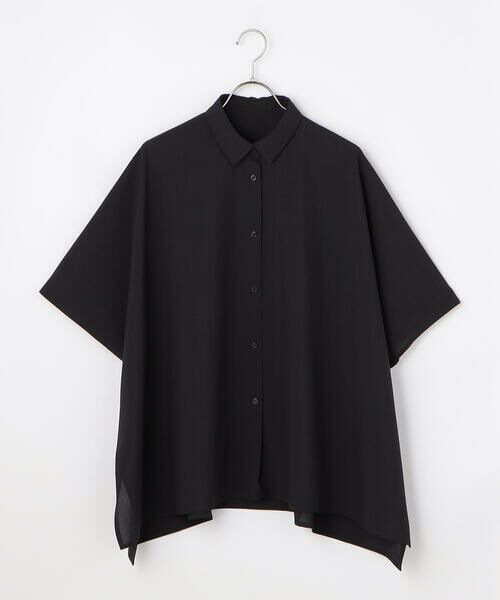 COMME CA ISM / コムサイズム シャツ・ブラウス | 麻調ポリエステル オバーサイズシャツ | 詳細11