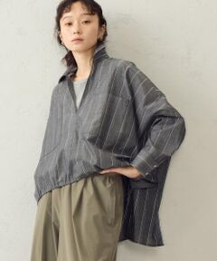 COMME CA ISM / コムサイズム シャツ・ブラウス | ストライプ スキッパーブラウス