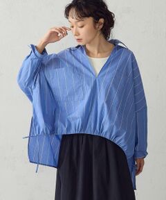 COMME CA ISM / コムサイズム シャツ・ブラウス | ストライプ スキッパーブラウス