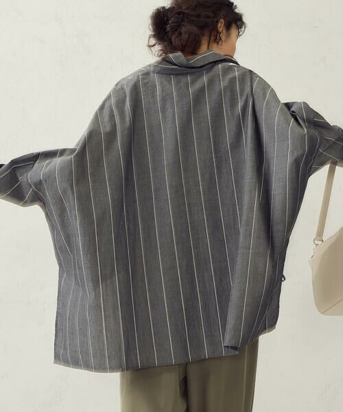 COMME CA ISM / コムサイズム シャツ・ブラウス | ストライプ スキッパーブラウス | 詳細8