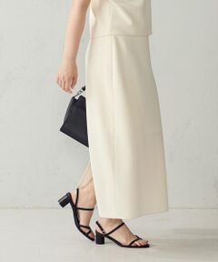 COMME CA ISM / コムサイズム ロング・マキシ丈スカート | 膨れジャガード ナロースカート/セットアップ対応