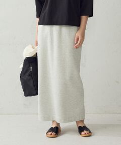COMME CA ISM / コムサイズム ロング・マキシ丈スカート | ラメ裏毛 ナロースカート/セットアップ対応