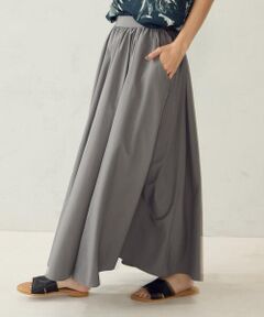 COMME CA ISM / コムサイズム ロング・マキシ丈スカート | ポリエステルタフタ ボリュームギャザースカート