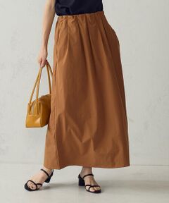 COMME CA ISM / コムサイズム ロング・マキシ丈スカート | ポリエステルタフタ タックギャザースカート