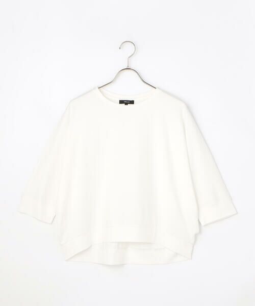 COMME CA ISM / コムサイズム カットソー | 【接触冷感】ドルマンスリーブ Tシャツ（ホワイト）