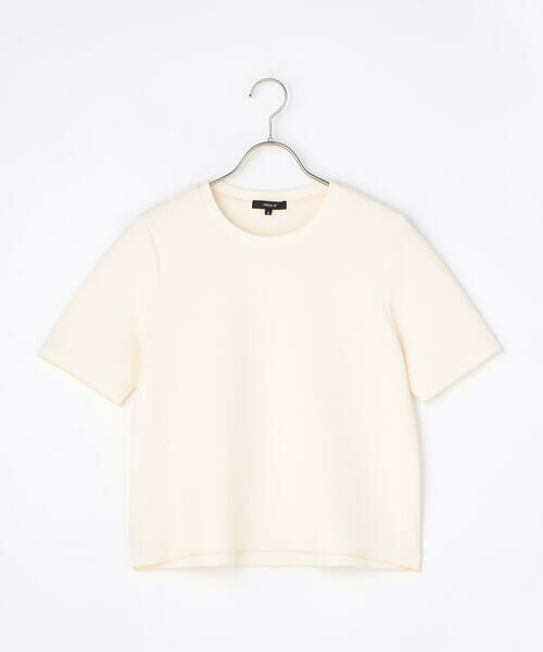 COMME CA ISM / コムサイズム カットソー | 膨れジャガード ベーシック Tシャツ/セットアップ対応 | 詳細9