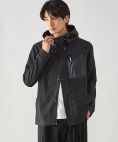 COMME CA ISM / コムサイズム ブルゾン | デニムライク ストレッチ デッキブルゾン