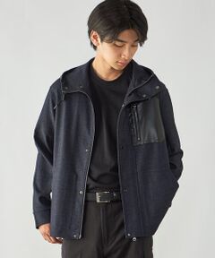 COMME CA ISM / コムサイズム ブルゾン | デニムライク ストレッチ デッキブルゾン