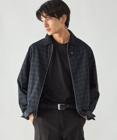 COMME CA ISM / コムサイズム ブルゾン | 播州織 デニムライクシャンブレー ZIPブルゾン