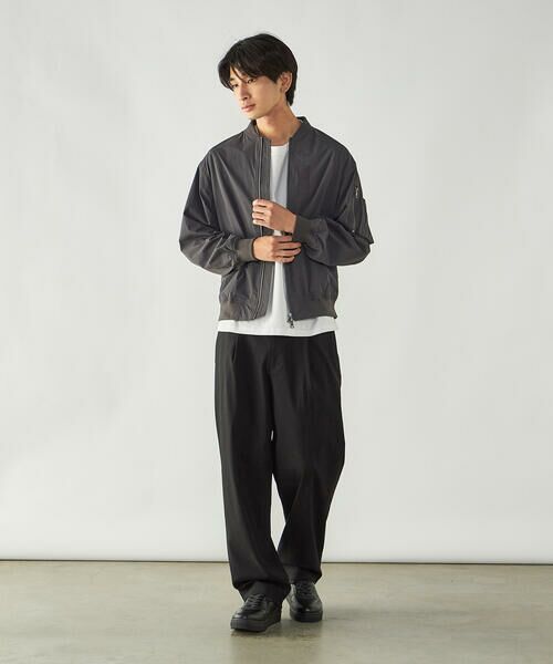 COMME CA ISM / コムサイズム その他パンツ | 【スマートベーシックパンツ】ハイテンションツイル ワイドテーパードパンツ | 詳細3