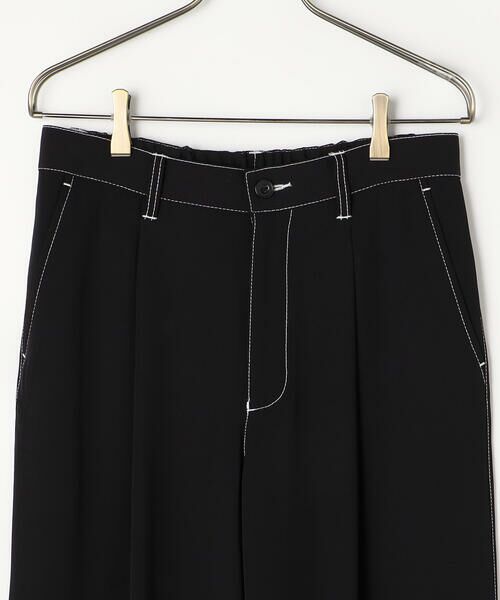 COMME CA ISM / コムサイズム その他パンツ | コントラストステッチ ワンタックワイドテーパードパンツ | 詳細10