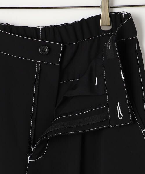 COMME CA ISM / コムサイズム その他パンツ | コントラストステッチ ワンタックワイドテーパードパンツ | 詳細12