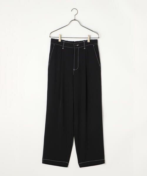 COMME CA ISM / コムサイズム その他パンツ | コントラストステッチ ワンタックワイドテーパードパンツ | 詳細8