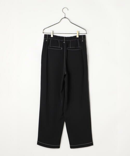 COMME CA ISM / コムサイズム その他パンツ | コントラストステッチ ワンタックワイドテーパードパンツ | 詳細9
