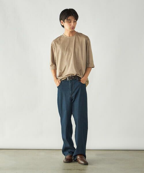 COMME CA ISM / コムサイズム Tシャツ | スエードタッチジャージ 五分袖Tシャツ | 詳細19