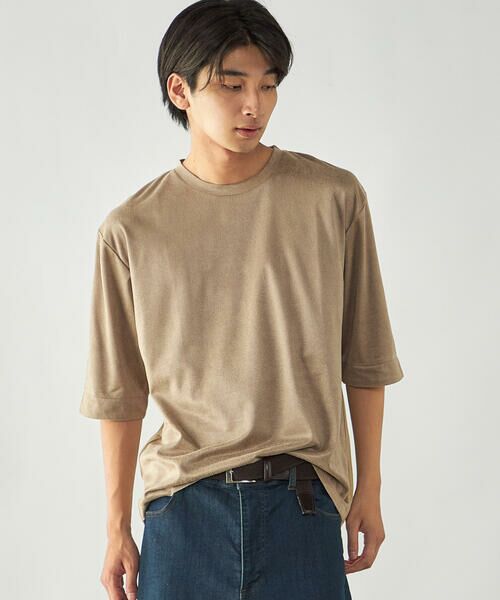 COMME CA ISM / コムサイズム Tシャツ | スエードタッチジャージ 五分袖Tシャツ | 詳細21